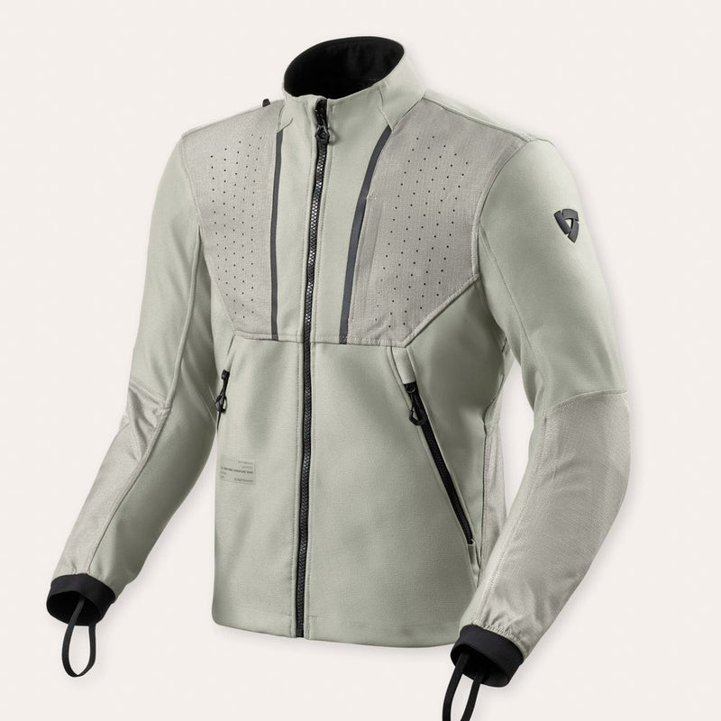 REV'IT! Surface Motorcycle Jacket Light Grey / S  - Customhoj