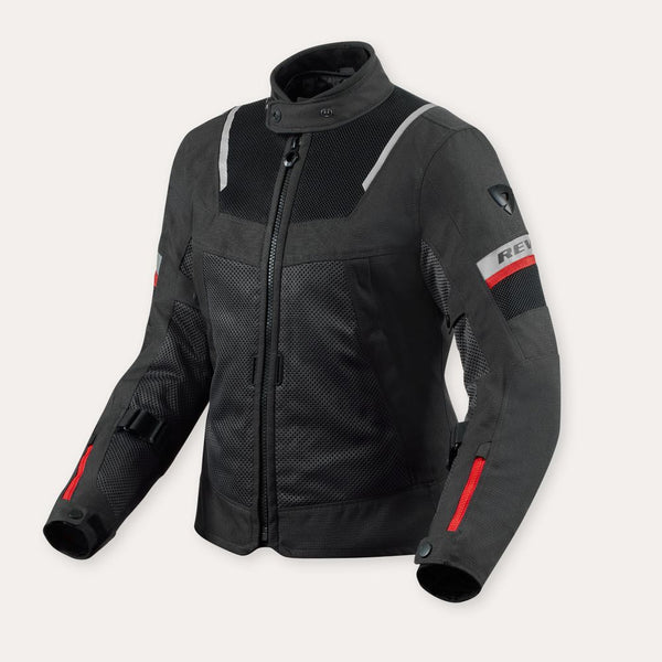 REV'IT! Tornado 4 H2O Ladies Motorcycle Jacket Black/Anthracite / 34  - Customhoj