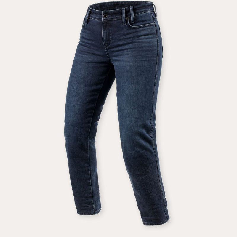 REV'IT! Violet Ladies BF Motorcycle Jeans Dark Blue/Black used / 24 / 32  - Customhoj