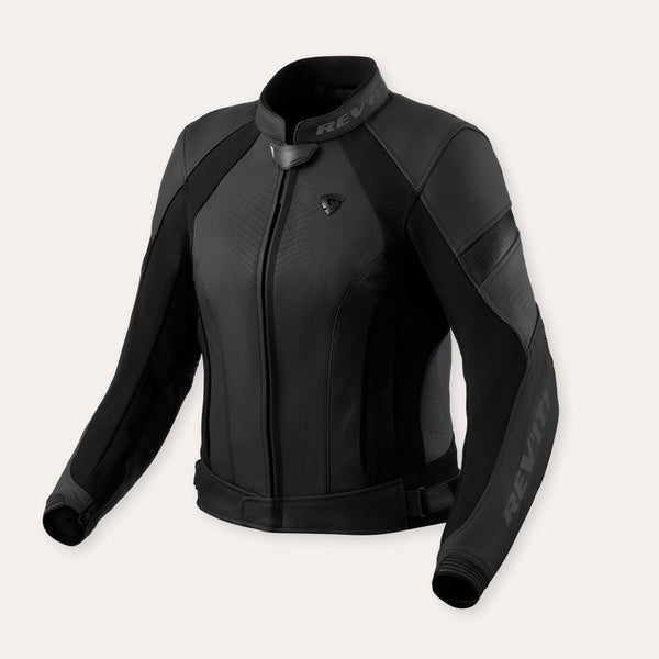 REV'IT! Xena 4 Ladies Motorcycle Jacket Black/Anthracite / 34  - Customhoj