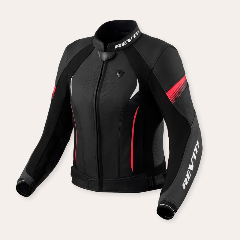 REV'IT! Xena 4 Ladies Motorcycle Jacket Black/Pink / 34  - Customhoj