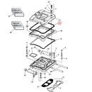 Rocker Box Parts Diagram Exploded View for Harley Evolution Big Twin 12) 84-91 Big Twin. James rocker box gasket, upper (cork). Replaces OEM: 17356-84