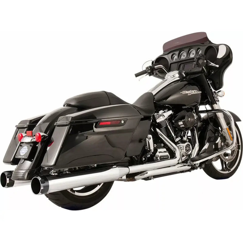 S&S El Dorado True Dual Exhaust System for Harley 17-24 Touring (excl. CVO) / Chrome / Black Thruster  - Customhoj