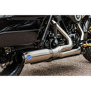 S&S Qualifier Stainless Steel 2-into-1 Exhaust System for Harley 17-24 Touring / Stainless  - Customhoj