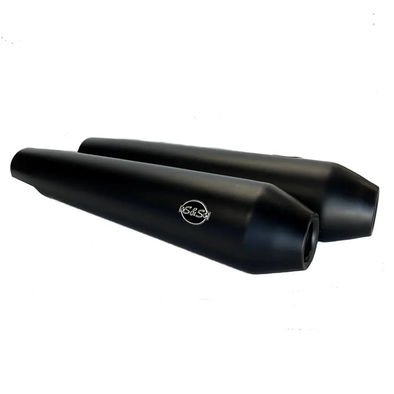 S&S Race Slip-On Mufflers for Royal Enfield 19-24 Continental GT / Interceptor 650 / Black