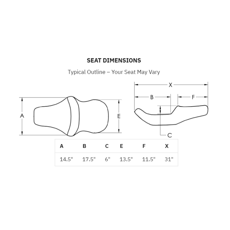 Saddlemen Extended Reach Lattice Stitch Road Sofa Seat for Harley (Copy)