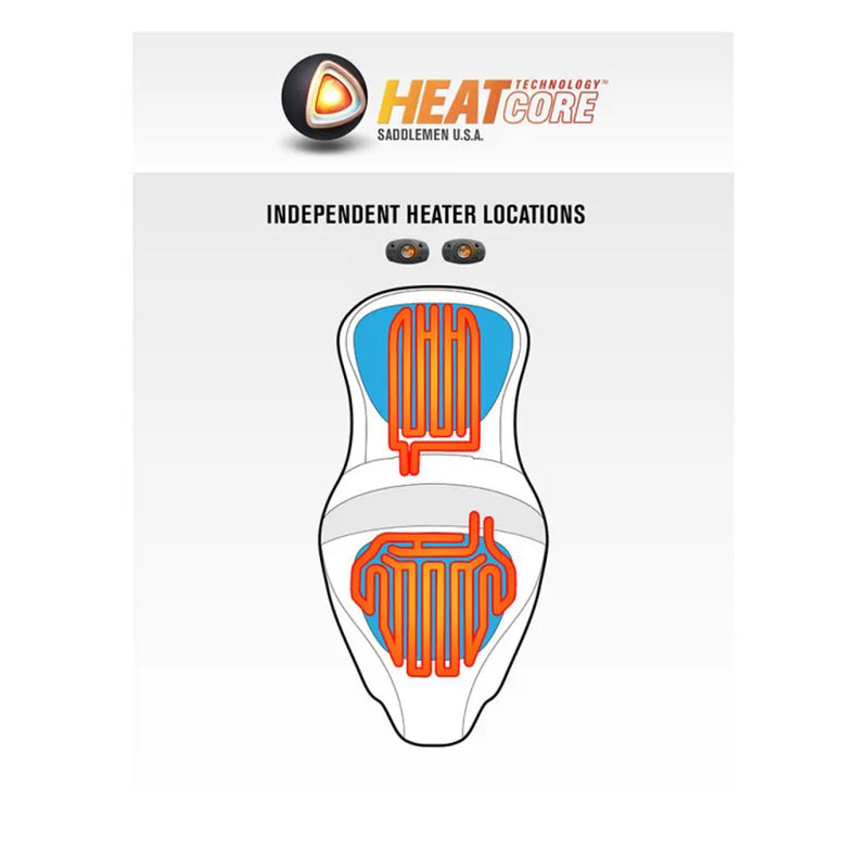 Saddlemen Roadsofa Extended Reach Lattice Stitch Seat for Harley  - Customhoj