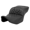 Saddlemen Roadsofa Extended Reach Lattice Stitch Seat for Harley 24-25 Touring Road Glide / Street Glide / Black / Without heating / Without backrest  - Customhoj