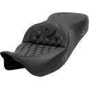 Saddlemen Roadsofa Lattice Stitch Seat for Harley 08-25 Touring (excl. 23-25 CVO; 24-25 Road Glide / Street Glide) / Carbon Fiber / With heating / Without backrest  - Customhoj