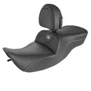 Saddlemen Roadsofa Plain Seat for Harley 97-07 Touring Road King / Street Glide (excl. Road King Custom) / Carbon Fiber / Without heating / With backrest  - Customhoj
