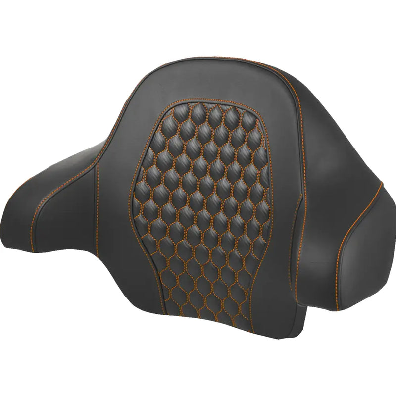 Saddlemen Roadsofa Tour-Pak Backrest for Harley 14-25 Touring (King Tour-Pak) / Honeycomb / Orange  - Customhoj