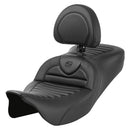 Saddlemen Roadsofa Tuck-n-Roll Seat for Harley 08-25 Touring (excl. 23-25 CVO; 24-25 Road Glide / Street Glide) / Carbon Fiber / Without heating / With backrest  - Customhoj