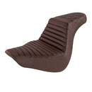 Saddlemen Step-Up Tuck-n-Roll / Lattice Stitch for Harley 18-25 Softail Fat Boy / Brown / Black  - Customhoj