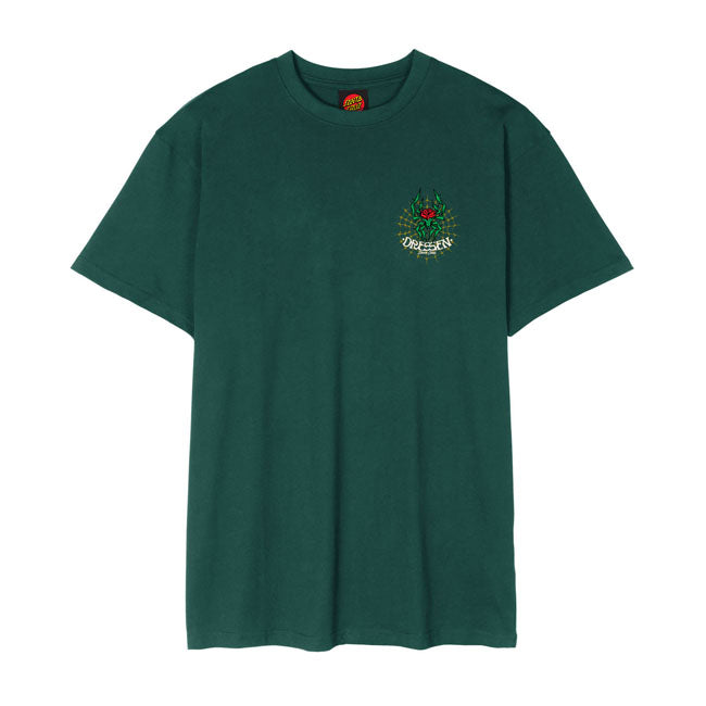Santa Cruz Dressen Rose Cross 2 T-Shirt  - Customhoj