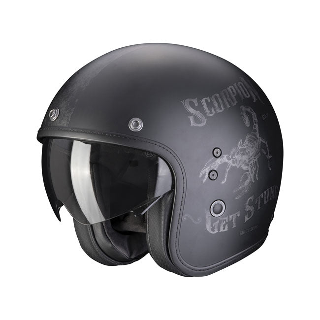 Scorpion Belfast Evo Open Motorcycle Helmet Matte Black Pique / XS (53-54cm)