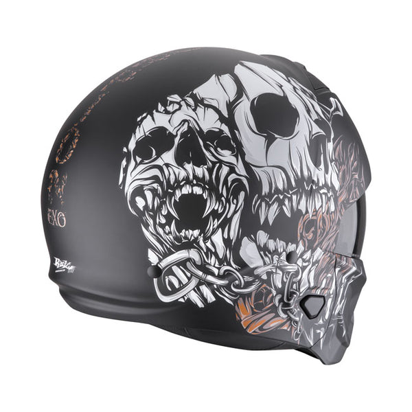 best motorcycle helmet scorpion EXO-T520 - Matte Black 1 convertible helmet with a refined 1/2 helmet profile Scorpion EXO R430 Helmet -