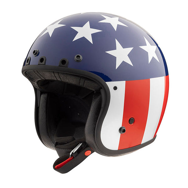 easy rider captain america motorcycle helmet Simpson Chopper Open Motorcycle Helmet