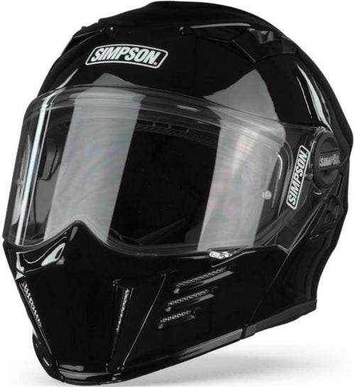 セキュリティ・セーフティ SIMPSON Darksome Black l 999470 XL Simpson Darksome Modular Flip-Up Motorcycle Helmet