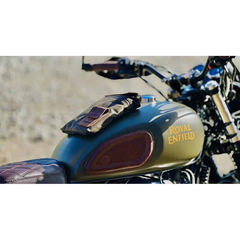 Longride Small Heritage Waxed Motorcycle Tank Bag