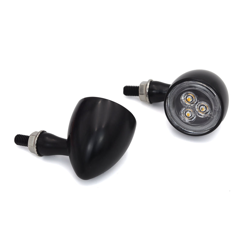 SMP Bullet Extreme 3 in 1 LED Motorcycle Taillight / Turn Signals Black / Clear  - Customhoj