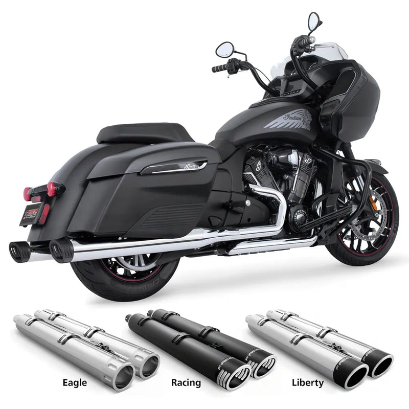 Freedom Performance 4" Slip-On Mufflers for Indian