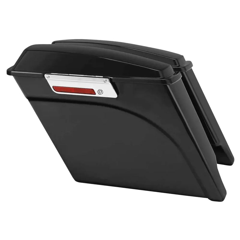 Zodiac 4" Stretched Hard Saddlebags for Harley