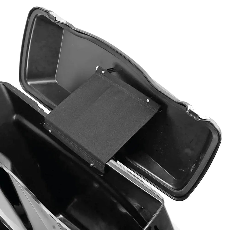 Zodiac 4" Stretched Hard Saddlebags for Harley