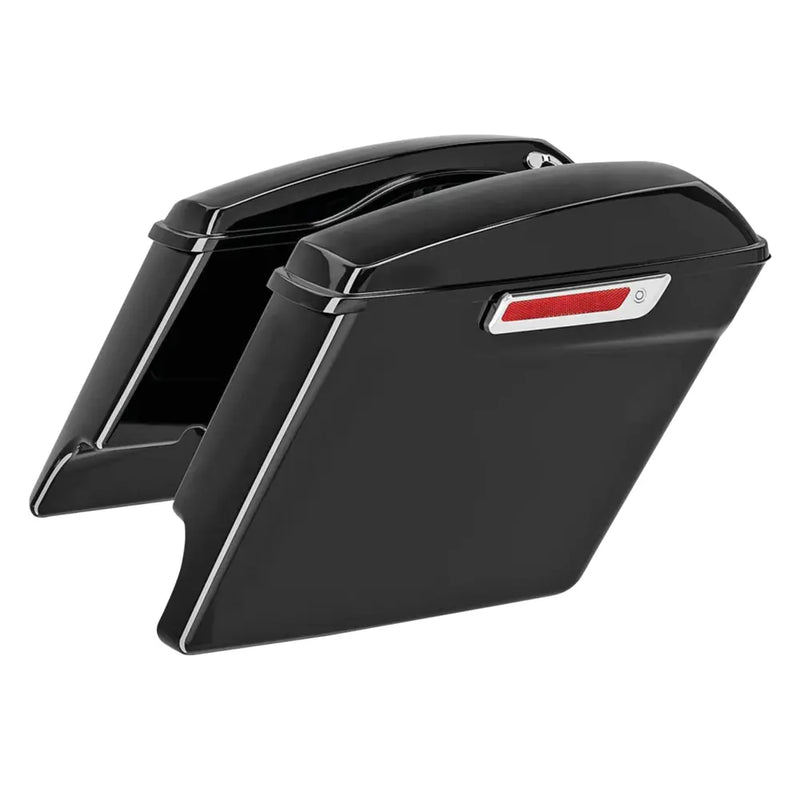 Zodiac 4" Stretched Hard Saddlebags for Harley