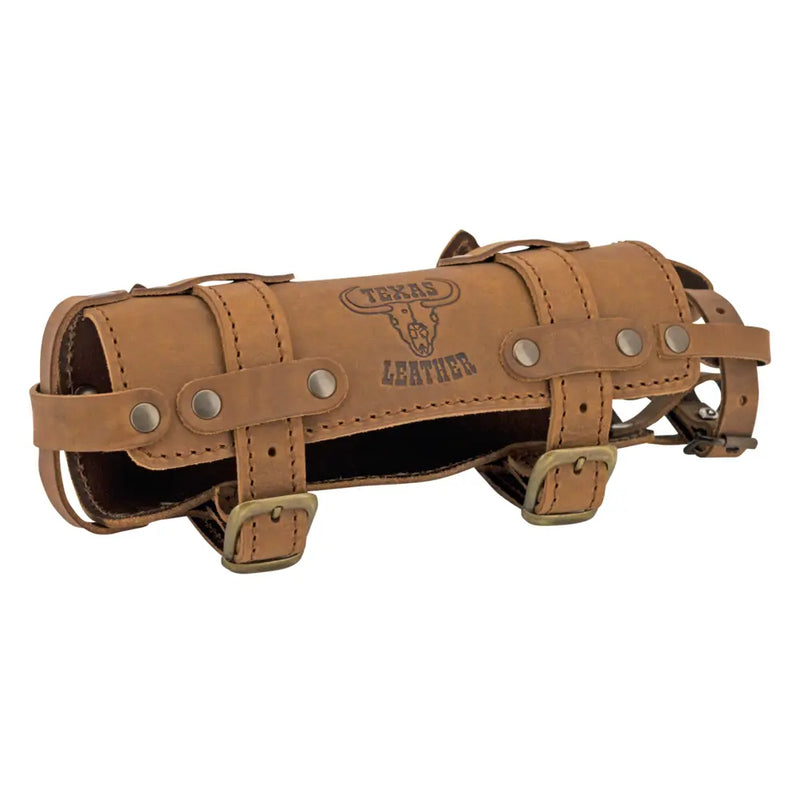 Texas Leather Motorcycle Bottle Holder