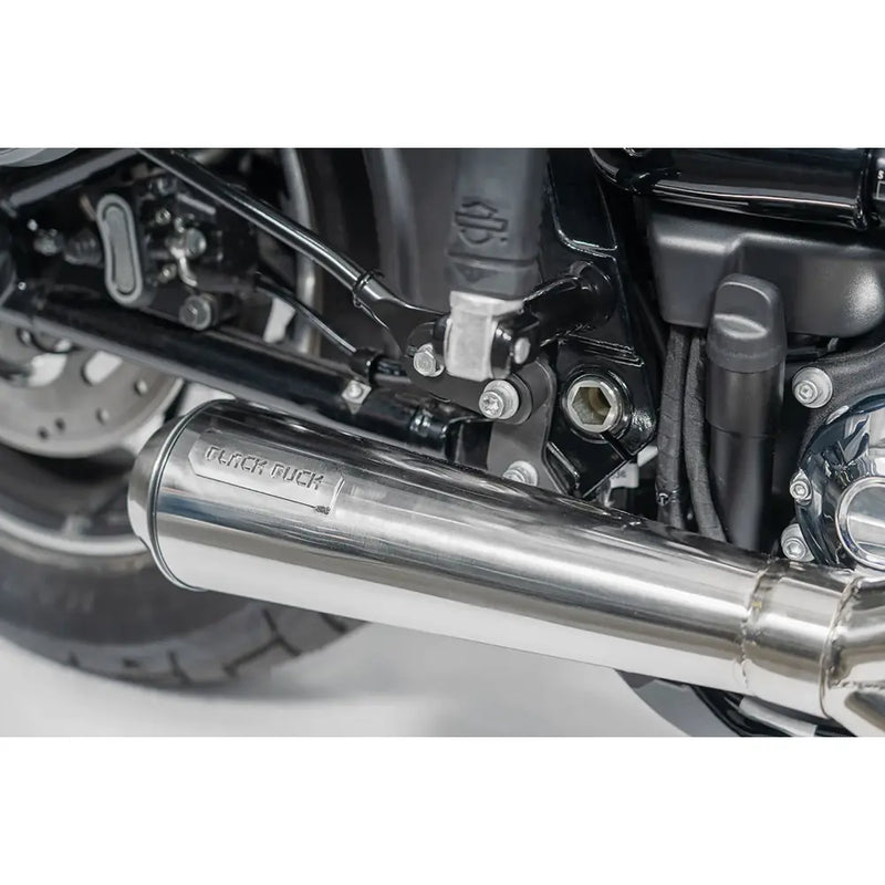 Black Duck Fighter EC Euro Approved 2-into-1 Exhaust for Harley