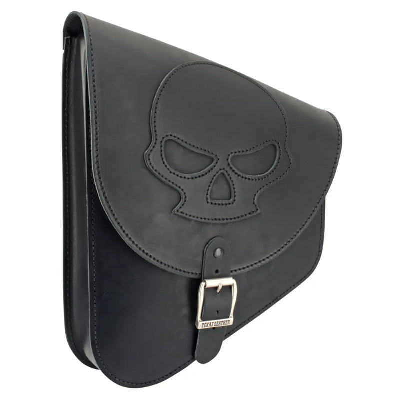 Texas Leather Slim Swingarm Bag for Harley