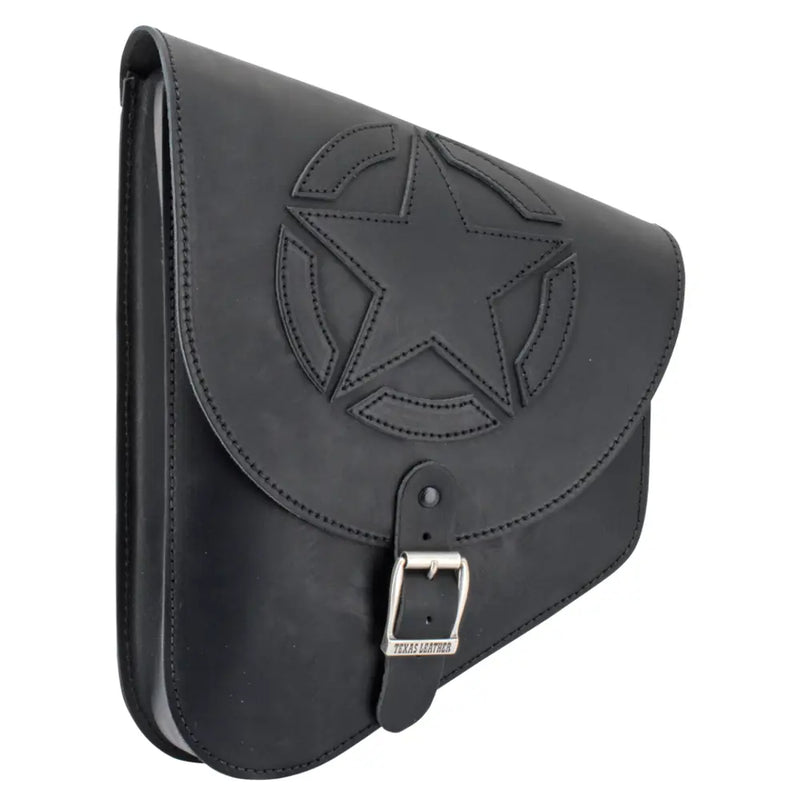 Texas Leather Slim Swingarm Bag for Harley