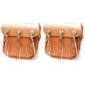Samwel 36-43 Style Leather Saddlebags for Harley