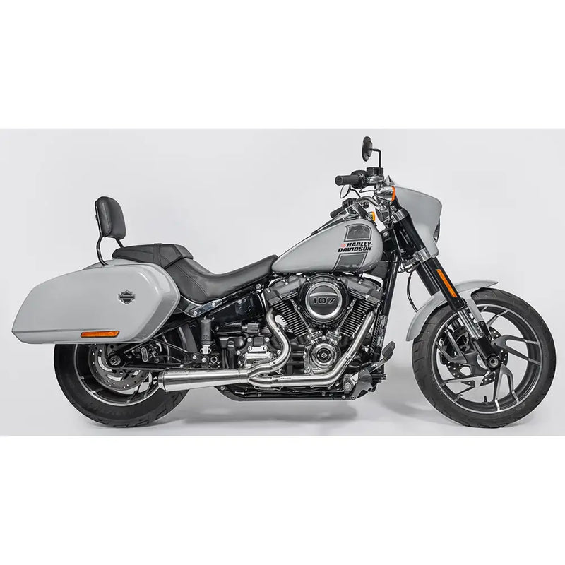 Black Duck Fighter EC Euro Approved 2-into-1 Exhaust for Harley