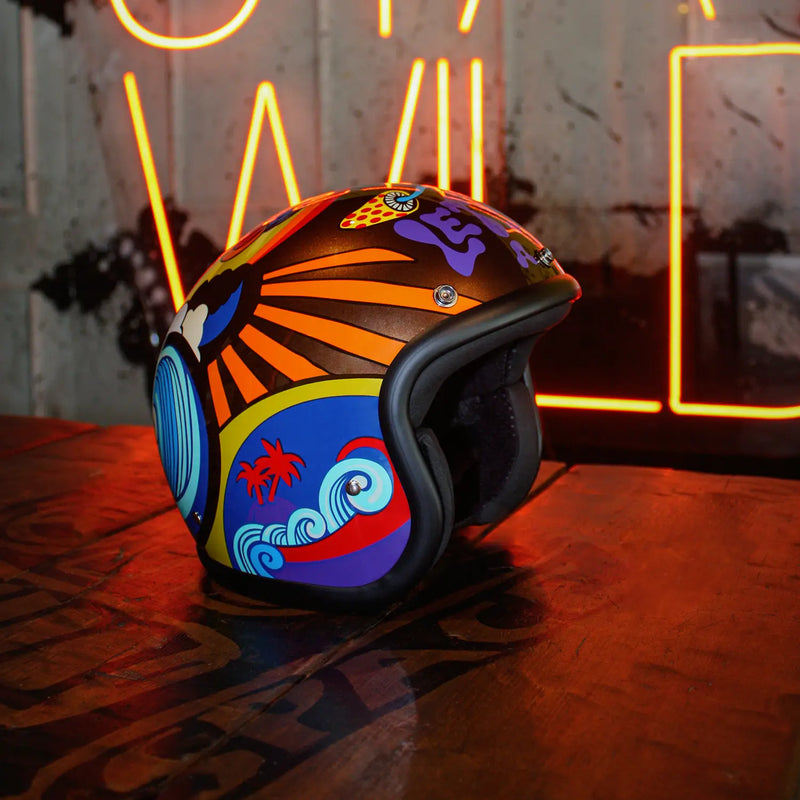 DMD Retro Custom Open Motorcycle Helmet