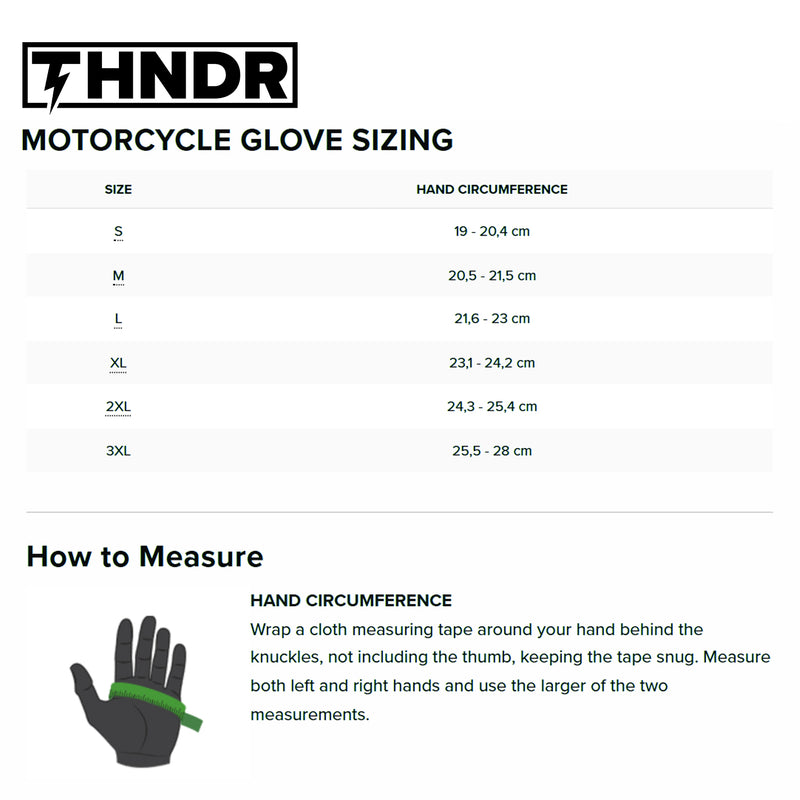 THNDR Road Warrior Motorcycle Gloves