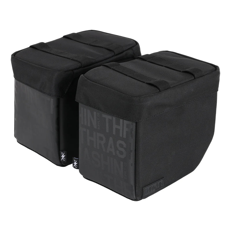 Thrashin Supply Mini Essential 8L Throw-Over Motorcycle Saddlebag Set  - Customhoj