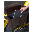 Trip Machine Vintage Leather Warrior Motorcycle Saddlebag  - Customhoj