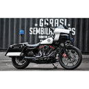 Two Brothers Racing Shorty Turnout 2-into-1 Exhaust for Harley 95-16 Touring / Black  - Customhoj