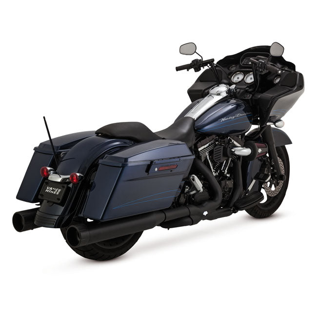 Vance & Hines Raider 450 Oversized Touring Slip-On Mufflers for Harley 95-15 Touring / Black