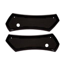 Vity's Design Diamond Saddlebag Latch Covers for Harley 93-13 Touring / Black  - Customhoj