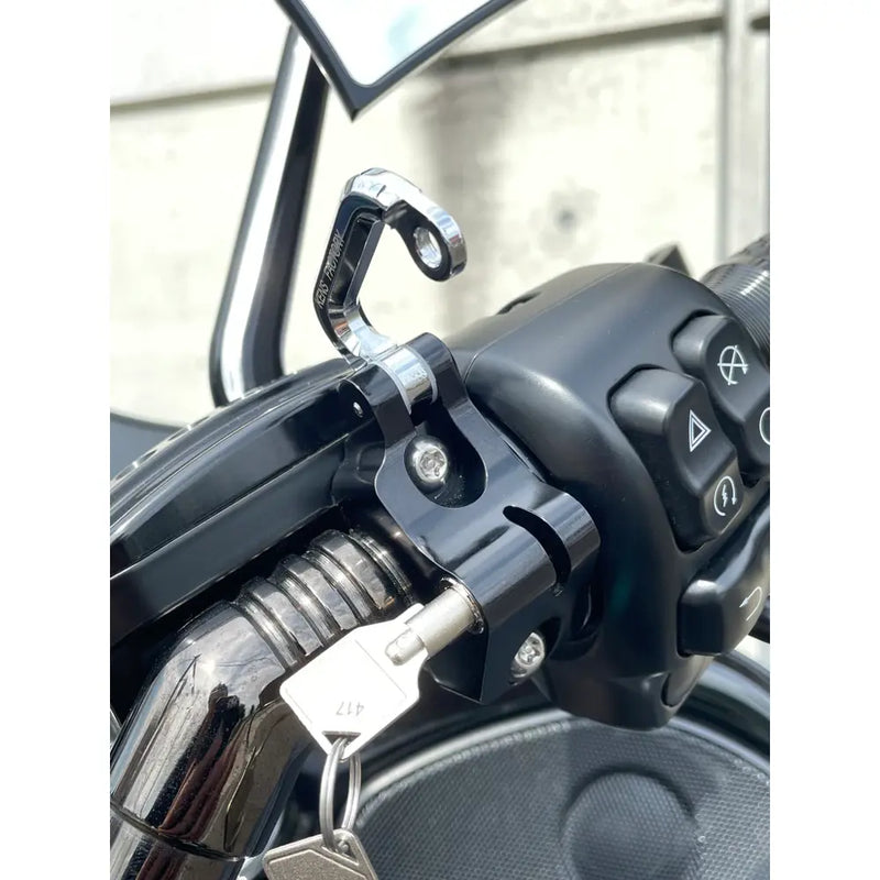 Ken's Factory Handlebar Helmet Lock for Harley