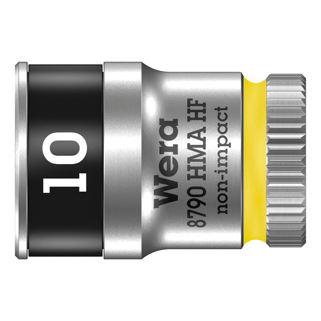 Wera Sockets 10mm Wera Zyklop 1/4" Socket with Holding Function Metric Sizes Customhoj