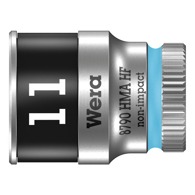 Wera Sockets 11mm Wera Zyklop 1/4" Socket with Holding Function Metric Sizes Customhoj