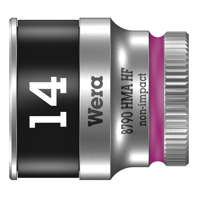 Wera Sockets 14mm Wera Zyklop 1/4" Socket with Holding Function Metric Sizes Customhoj