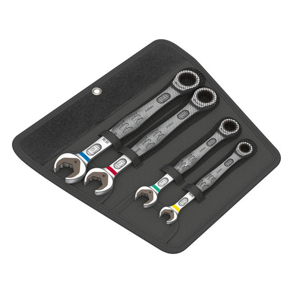 Wera Wrench Set Wera Ratcheting Wrench Set Joker Open/Box End 4-pcs Set Metric Customhoj