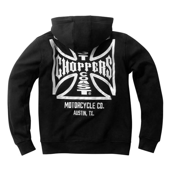 West Coast Choppers Dominator Zip Hoodie Black / S  - Customhoj