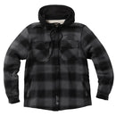 West Coast Choppers Hell Bent Flannel Jacket Charcoal/Black / S  - Customhoj