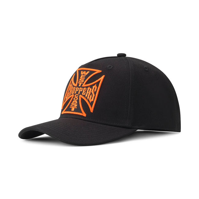 Casquette Trucker West Coast Choppers - Broderie 3D Croix OG - Noir Et Blanc - 10