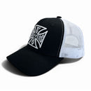 West Coast Choppers OG Cross Cap Black/White  - Customhoj